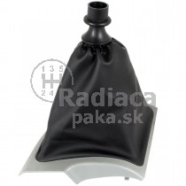 Manžeta radiacej páky s rámčekom Peugeot Boxer čierna + sivý rámček