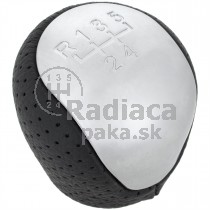 Hlavica radiacej páky Kia K5, 5 stupňová, čierna + matný chróm