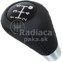 Univerzálna hlavica radiacej páky pre všetky modely áut, 5 stupňová, čierna koža