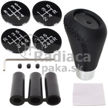 Univerzálna hlavica radiacej páky pre všetky modely áut, čierna koža