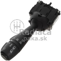 Vypínač, prepínač, ovládanie svetiel, smeroviek, zadných hmloviek + klaksón Dacia Nova 255400337R