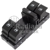 Ovládanie vypínač sťahovania okien Škoda Fabia II, 5JD959858