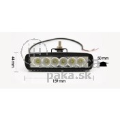 LED Pracovné svetlo 18W, obdlžnik