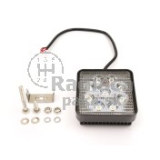 LED Pracovné svetlo 27W, štvorcové