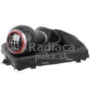 Radiaca páka s manžetou Audi A4 B8, 6 stupňová, červený krúžok