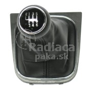 Radiaca páka s manžetou VW Golf V, 6 stupňová, chromový ramček, 2003 - 2008