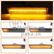 Smerovka bočná LED pravá+ľavá dymová dynamická BMW rad 7 E38 94-01 a