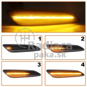 Smerovka bočná LED pravá+ľavá dymová dynamická Fiat Tipo, 60620142 a