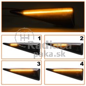 Smerovka bočná LED pravá+ľavá dymová dynamická Renault Grand Scenic II 04-09 a