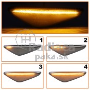 Smerovka bočná LED pravá+ľavá dymová dynamická BMW rad 3 03-06 a