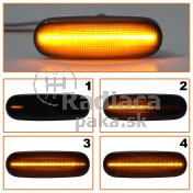 Smerovka bočná LED pravá+ľavá dymová dynamická Fiat Panda 1612811180 a