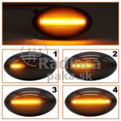 Smerovka bočná LED pravá+ľavá dymová dynamická MINI R50 R52 R53 One a