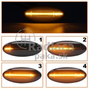 Smerovka bočná LED pravá+ľavá dymová dynamická Opel Vectra B 95-02 a