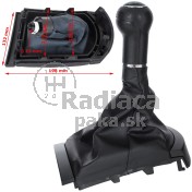 Radiaca páka s manžetou Seat Ibiza III, 02-09, 6 stupňová a