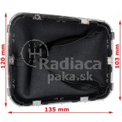 Manžeta radiacej páky s rámčekom Opel Zafira B 05-15 a