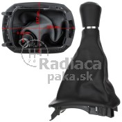 Radiaca páka s manžetou a rámčekom Audi A3 8L, 5 stupňová, ekokoža 8J0863279A-B a