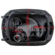 Radiaca páka s manžetou a rámčekom Audi A3 8L, 5 stupňová, ekokoža 8J0863279A-B b