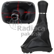 Radiaca páka s manžetou a rámčekom Audi A3 8L, 6 stupňová, ekokoža 8L0863279A a