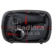 Radiaca páka s manžetou a rámčekom Audi A3 8L, 5 stupňová, ekokoža 8L0863279A b