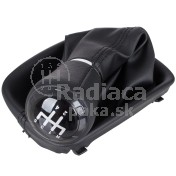Radiaca páka s manžetou a rámčekom Audi A3 8L, 5 stupňová, ekokoža, 12mm 