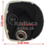 Radiaca páka s manžetou a rámčekom Renault Clio III, 5 stupňová, 05-12 b