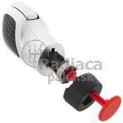 Hlavica radiacej páky DSG strieborná + karbon VW Tiguan, automat 5K1713203 a