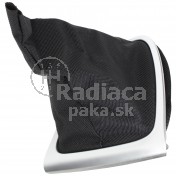 Manžeta radiacej páky s rámčekom Renault Clio IV čierna + strieborný rámček, matný chróm a