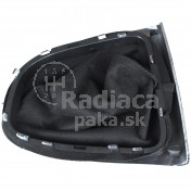 Manžeta radiacej páky s rámčekom Renault Clio IV čierna + strieborný rámček, matný chróm b