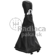 Radiaca páka s manžetou Škoda Octavia III, 5 stupňová, hlavica ABS plast, manžeta ekokoža od 2012 a