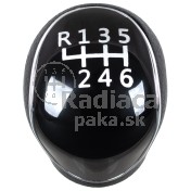 Hlavica radiacej páky Kia K5, 6 stupňová, čierna ABS b