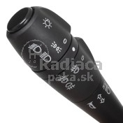 Vypínač, prepínač, ovládanie svetiel, smeroviek, zadných hmloviek + klaksón Dacia Sandero 255400337R b